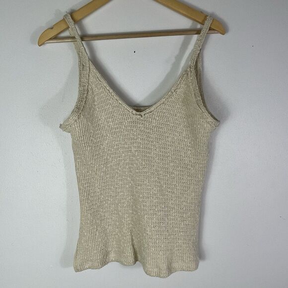 Free People We The Free Dont Go Crochet Tank XS Beach Boho Oversized Vacay - Picture 8 of 15